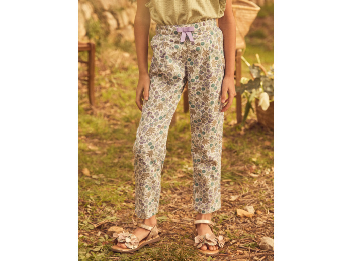 Pantalon à fleurs