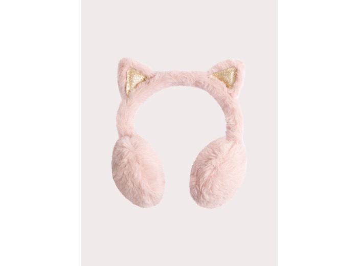 Cache-oreilles rose pour fille