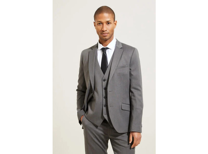 Veste de costume slim - Gris foncé