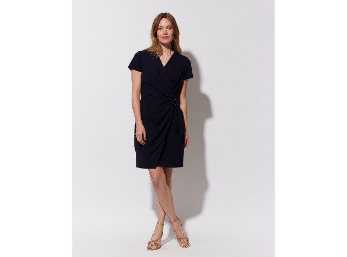Robe courte unie MARINE