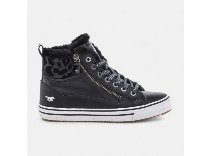 Baskets hautes Femme noir