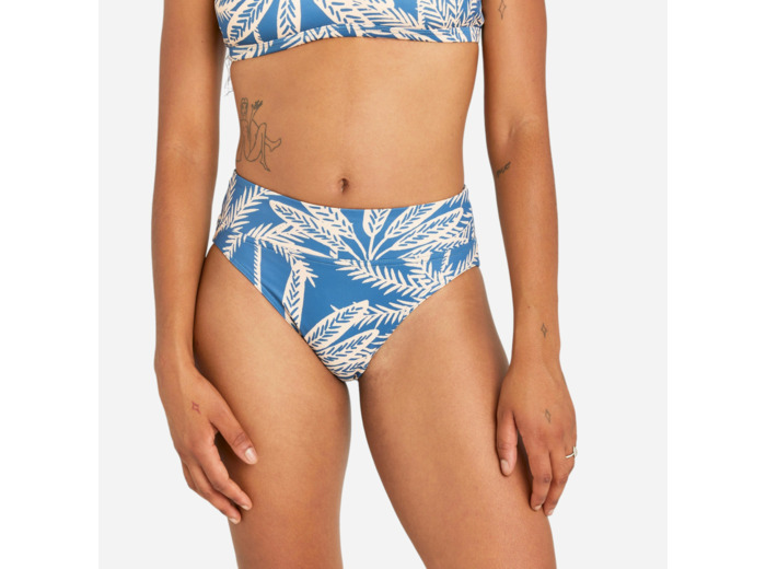 Bas de maillot de bain culotte taille haute Femme - Nora palmer bleu