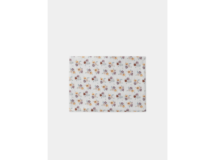 Snood écru imprimé fleur