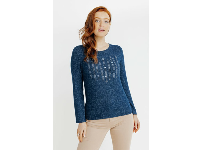 T-Shirt Imprime Strass