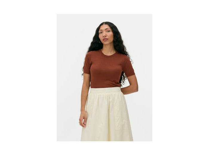 T-shirt ajusté à manches courtes