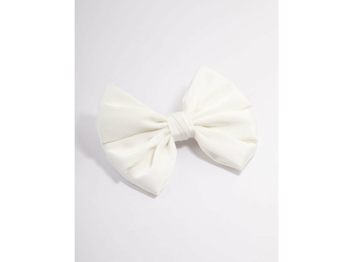 Fabric Pleated Bow Hair Clips
