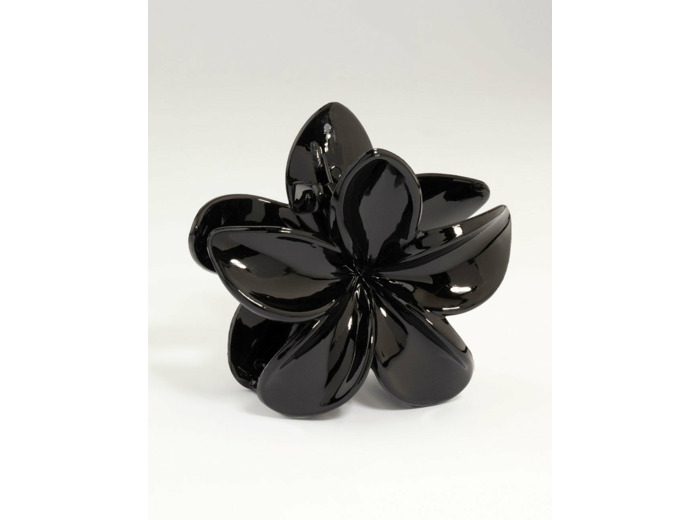 Black Ombre Frangipani Claw Clip