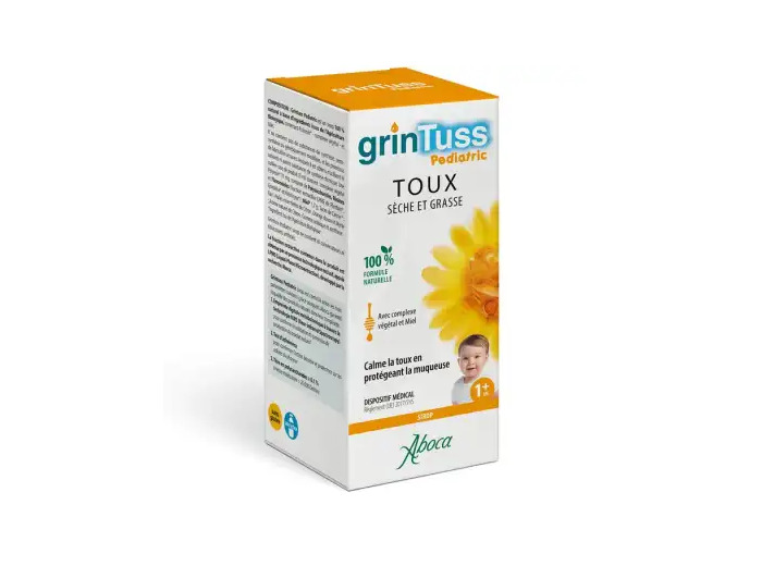 Aboca Grintuss Pediatric Sirop Toux Sèche Et Grasse Fl/180g