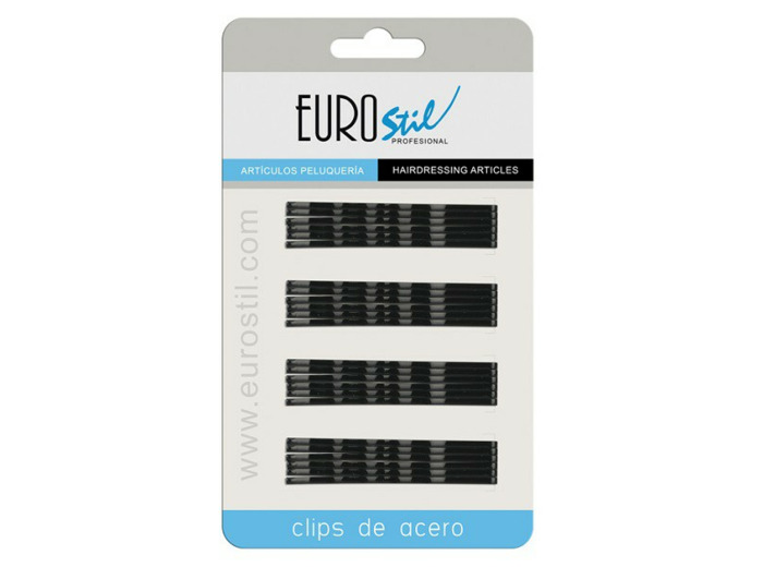 CARTE DE 24 PINCES GUICHES ONDULÉES 70MM