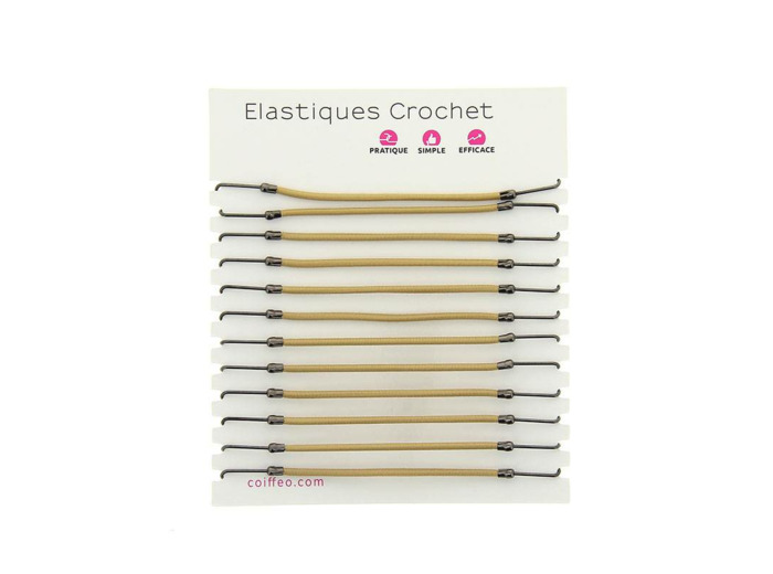 Elastique crochet Blond x12