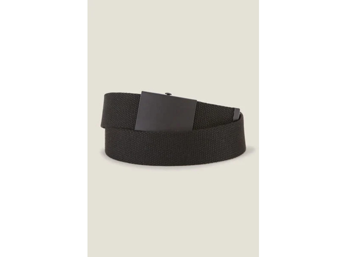 Ceinture sangle avec plaque - Noir