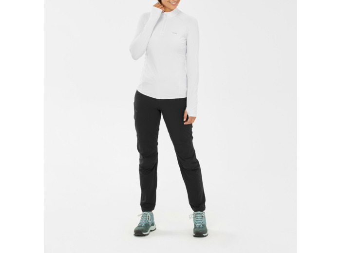 T-Shirt manches longues de randonnée montagne - Anti UV Femme