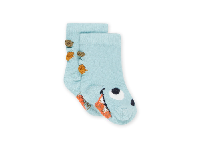 Chaussettes à motif dinosaure et découpes écailles
