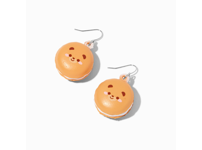 Pendantes 2,5 cm macaron ours en peluche