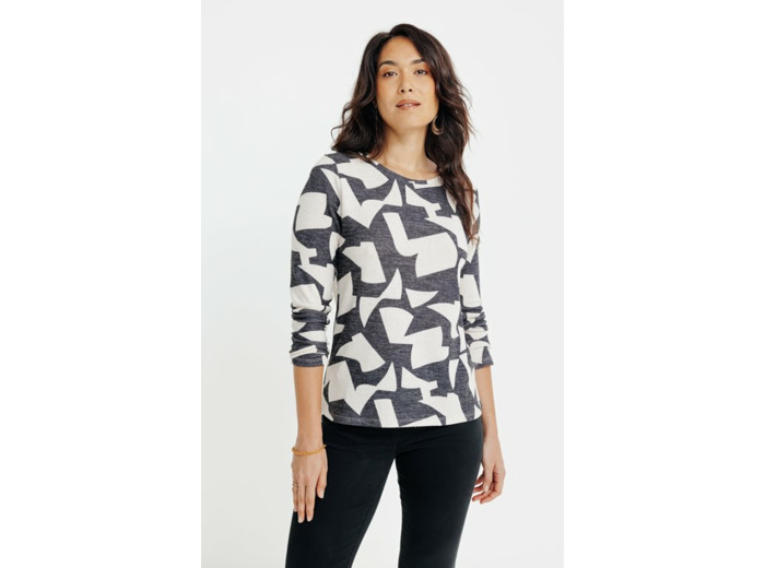 T-Shirt Col Rond Manches Longues