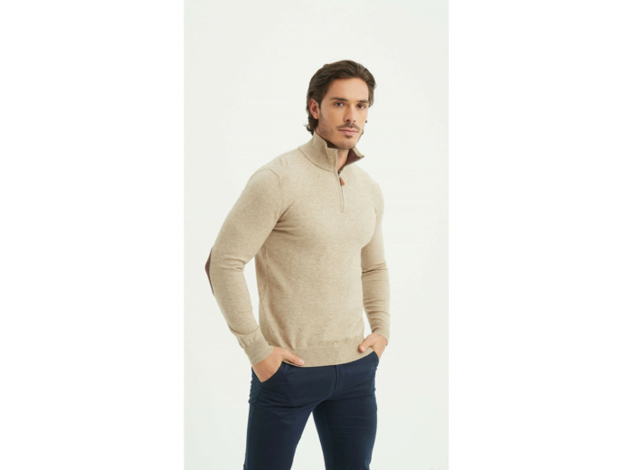 Pull col camionneur avec coudière