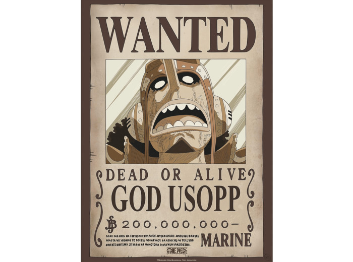 ABYSTYLE GBEye - ONE PIECE Poster Wanted God Usopp (52x38cm)