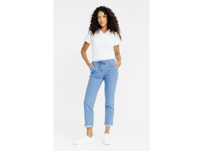 Pantalon coupe jogging en denim