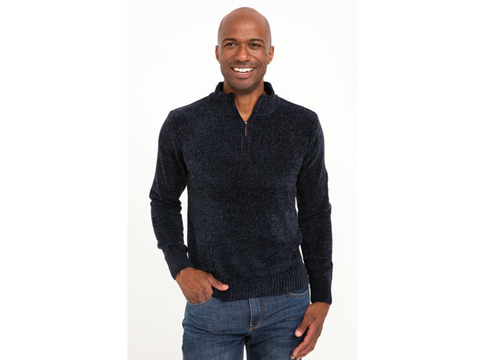 Pull Col Montant Chenille