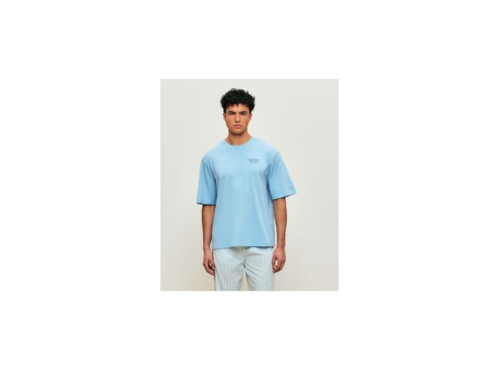 T-shirt en coton imprimé "Paradise Island"