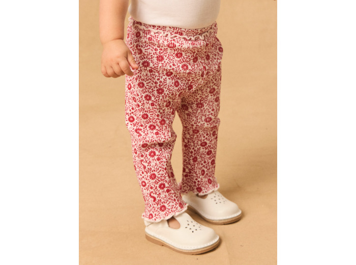 Legging flare fleuri
