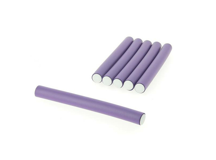 Flexi rollers 20mmx18cm x6 Violet