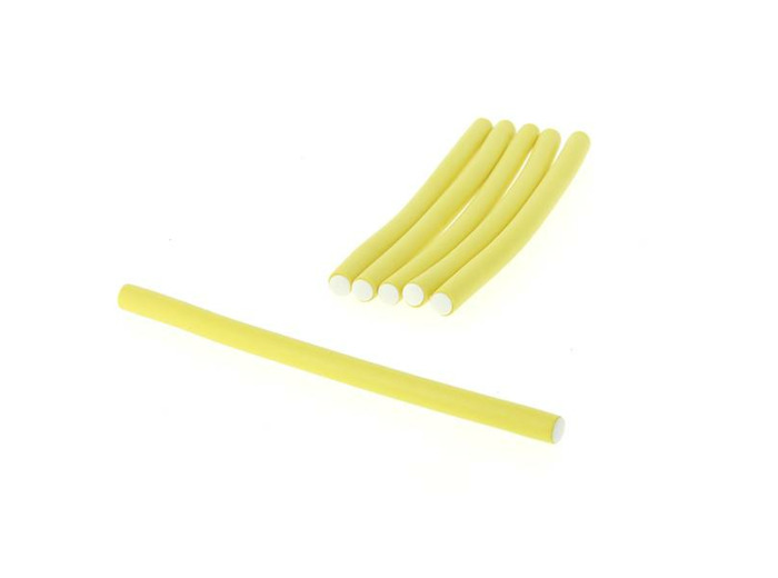 Flexi rollers 10mmx18cm x6 Jaune