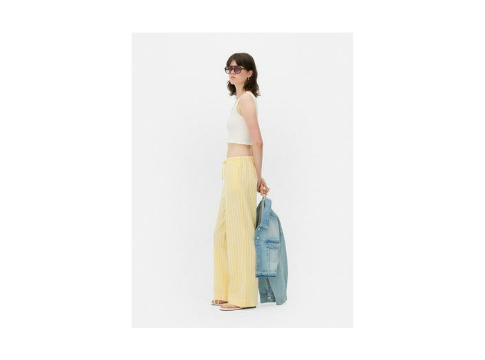 Pantalon large avec cordon de serrage
