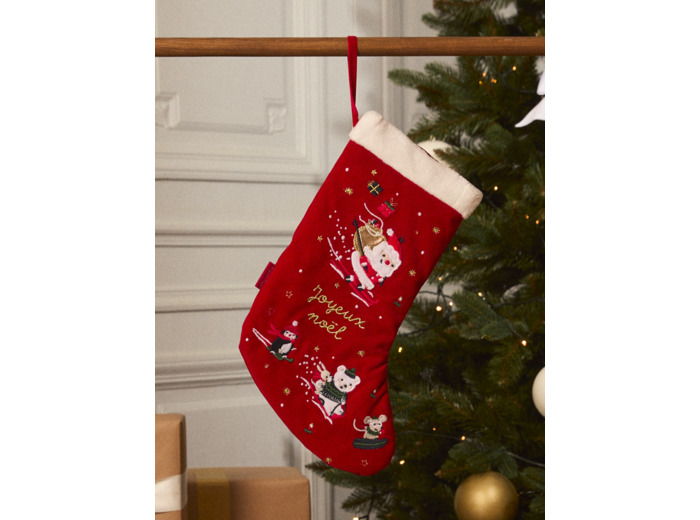 Chaussette de noël décorative