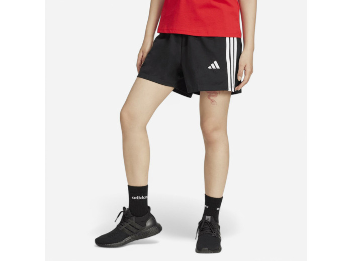 Short de fitness femme, noir