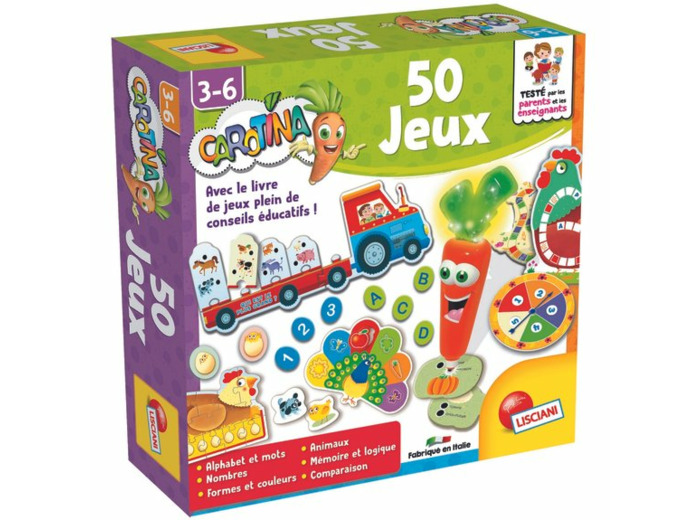 Coffret 50 jeux Carotina