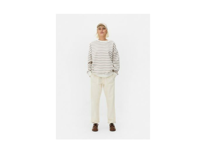 Sweat-shirt oversize à rayures