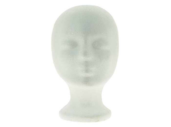 Tête polystyrène Blanche