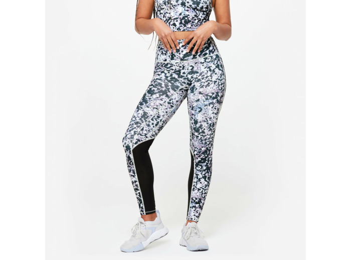 Legging taille haute gainant Femme - multicolore