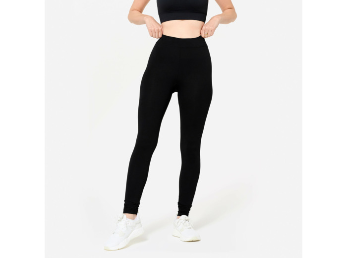 Legging de fitness slim femme, noir