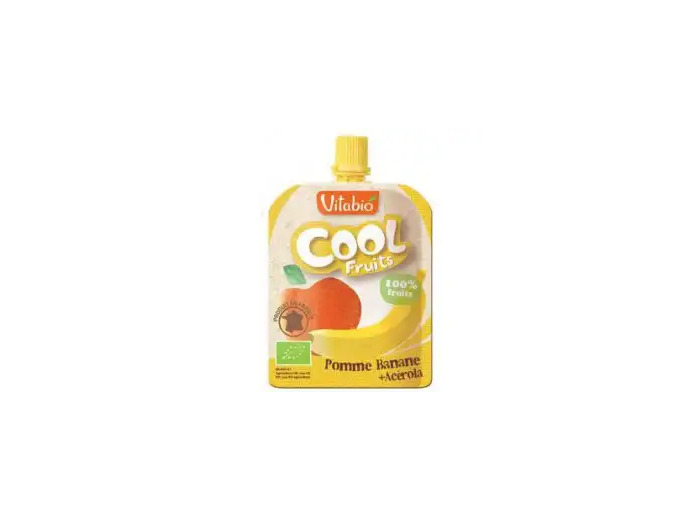 Vitabio Cool Fruits Compote Pomme Banane Gourde/90g