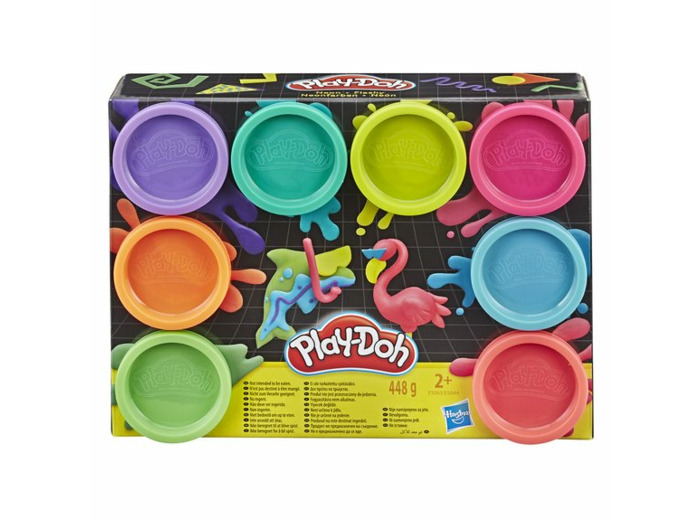 8 pots de pâte à modeler arc-en-ciel Play-Doh
