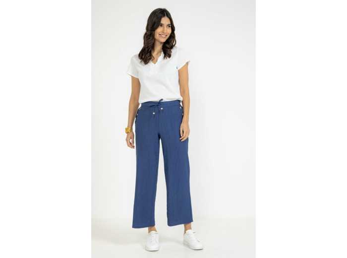 Pantalon fluide plissé très large