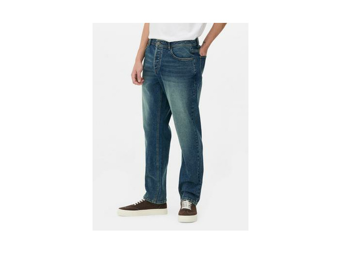 Jean droit à taille mi-haute