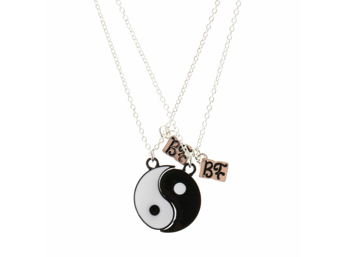 Lot de 2 colliers best friends Ying & Yang