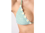Triangle haut de maillot imprimé fleuri