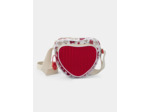 Sac coeur rouge et imprimé fleuri à bandoulière Fille