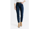 Pantacourt denim broderie lurex