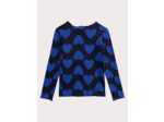 T-shirt imprimé cœur bleu pour fille