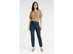 Pantalon denim coupe droite forme pont