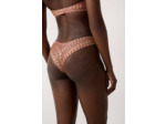 Bikini brésilien high leg bas de maillot à motif