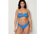 Bandeau armaturé haut de maillot imprimé léopard