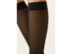 Chaussettes hautes à losanges