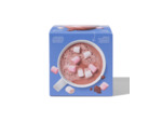 Bombe de chocolat chaud - chocolat au lait avec brownie et marshmallows