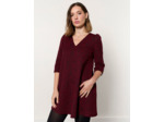 Robe courte bicolore BORDEAUX